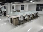 One Person Office Work Station – Imported Metal Frame, 25mm Melamine Top & 10mm Glass Divider | Office Desk in Bangladesh - Image 5