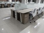 One Person Office Work Station – Imported Metal Frame, 25mm Melamine Top & 10mm Glass Divider | Office Desk in Bangladesh - Image 12