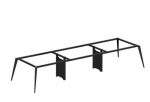 One person Work Station – Imported Metal Frame, 25mm Melamine Top & 10mm Glass Divider | Office Desk in Bangladesh - Image 6