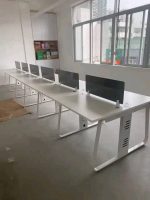 One Person Office Work Station – Imported Metal Frame, 25mm Melamine Top & 10mm Glass Divider | Office Desk in Bangladesh - Image 20