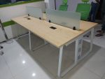 One Person Office Work Station – Imported Metal Frame, 25mm Melamine Top & 10mm Glass Divider | Office Desk in Bangladesh - Image 24