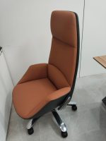 Premium Director Chair - Brown Imported Artificial Leather - Image 2